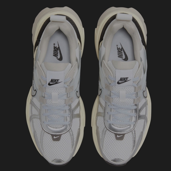 Nike V2K WOMENS 6.5 White and Gray Sneakers - Picture 4 of 11